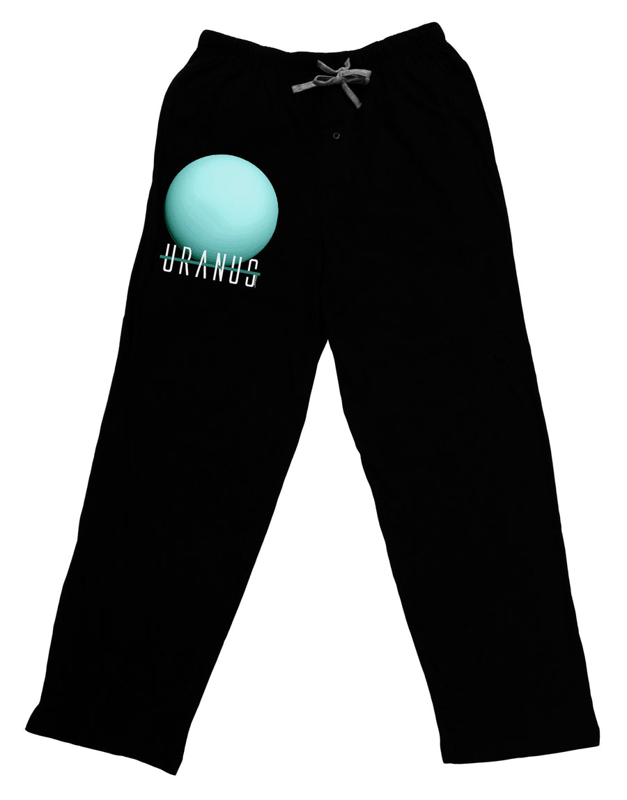 Planet Uranus Text Adult Lounge Pants-Lounge Pants-TooLoud-Black-Small-Davson Sales