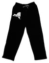 New York - United States Shape Adult Lounge Pants - Black by TooLoud-Lounge Pants-TooLoud-Black-Small-Davson Sales