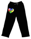 Big Puzzle Heart - Autism Awareness Adult Lounge Pants by TooLoud-Lounge Pants-TooLoud-Black-Small-Davson Sales