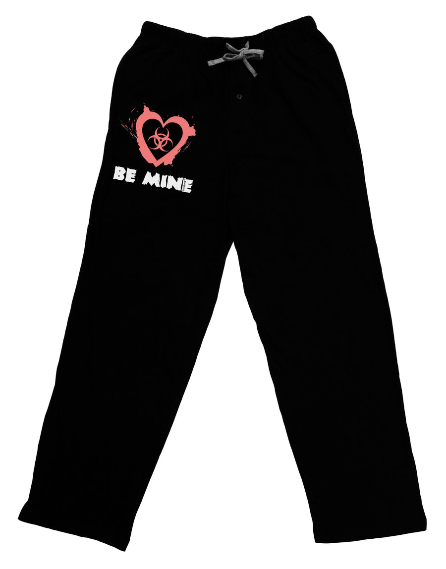 Be Mine - Bio Hazard Heart Adult Lounge Pants - Black by TooLoud-Lounge Pants-TooLoud-Black-Small-Davson Sales