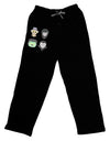 Four Lil Monsters - Halloween Design Adult Lounge Pants - Black-Lounge Pants-TooLoud-Black-Small-Davson Sales