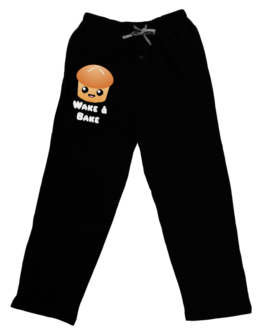 Wake and Bake Cute Roll Adult Lounge Pants-Lounge Pants-TooLoud-Black-Small-Davson Sales
