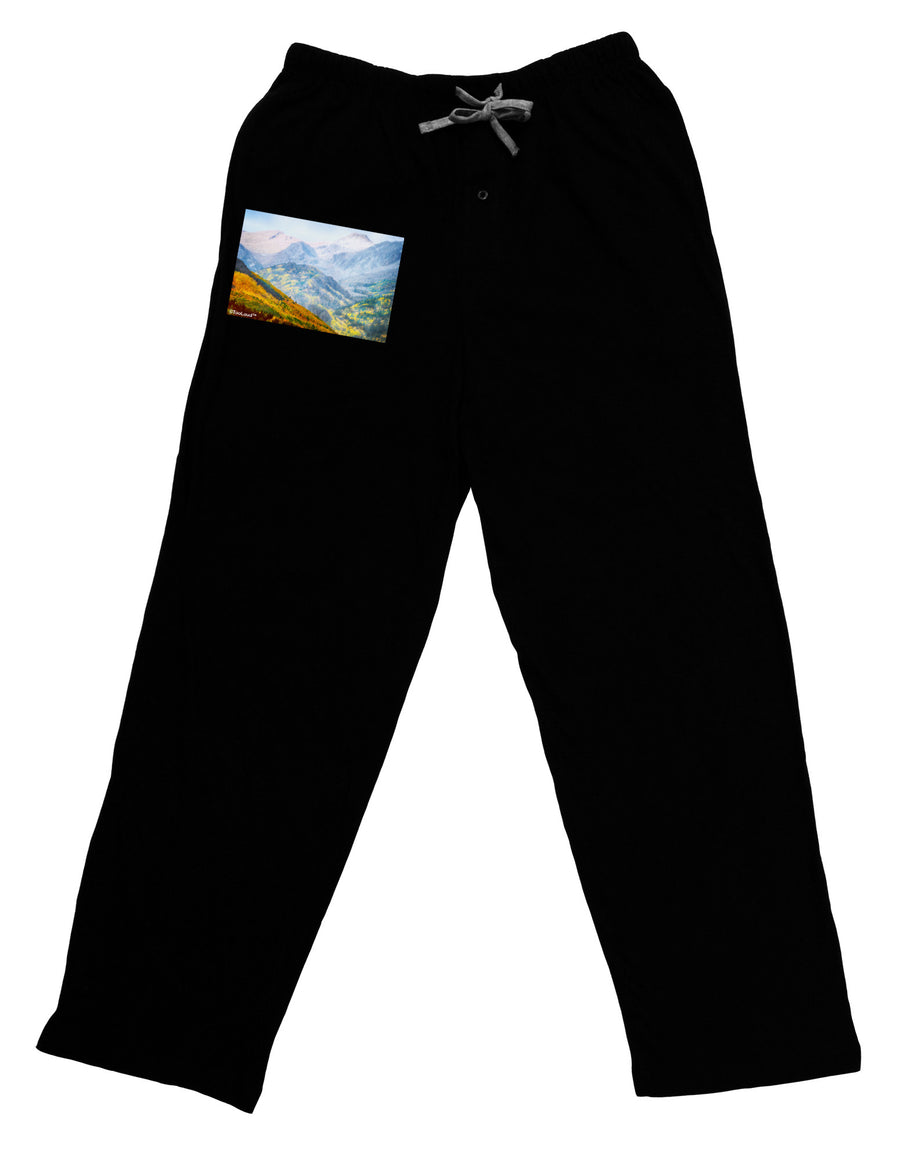 Colorado Fog Mountains Relaxed Adult Lounge Pants-Lounge Pants-TooLoud-Black-Small-Davson Sales