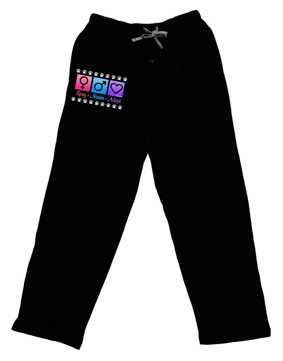 Spay Neuter Adopt Adult Lounge Pants-Lounge Pants-TooLoud-Black-Small-Davson Sales