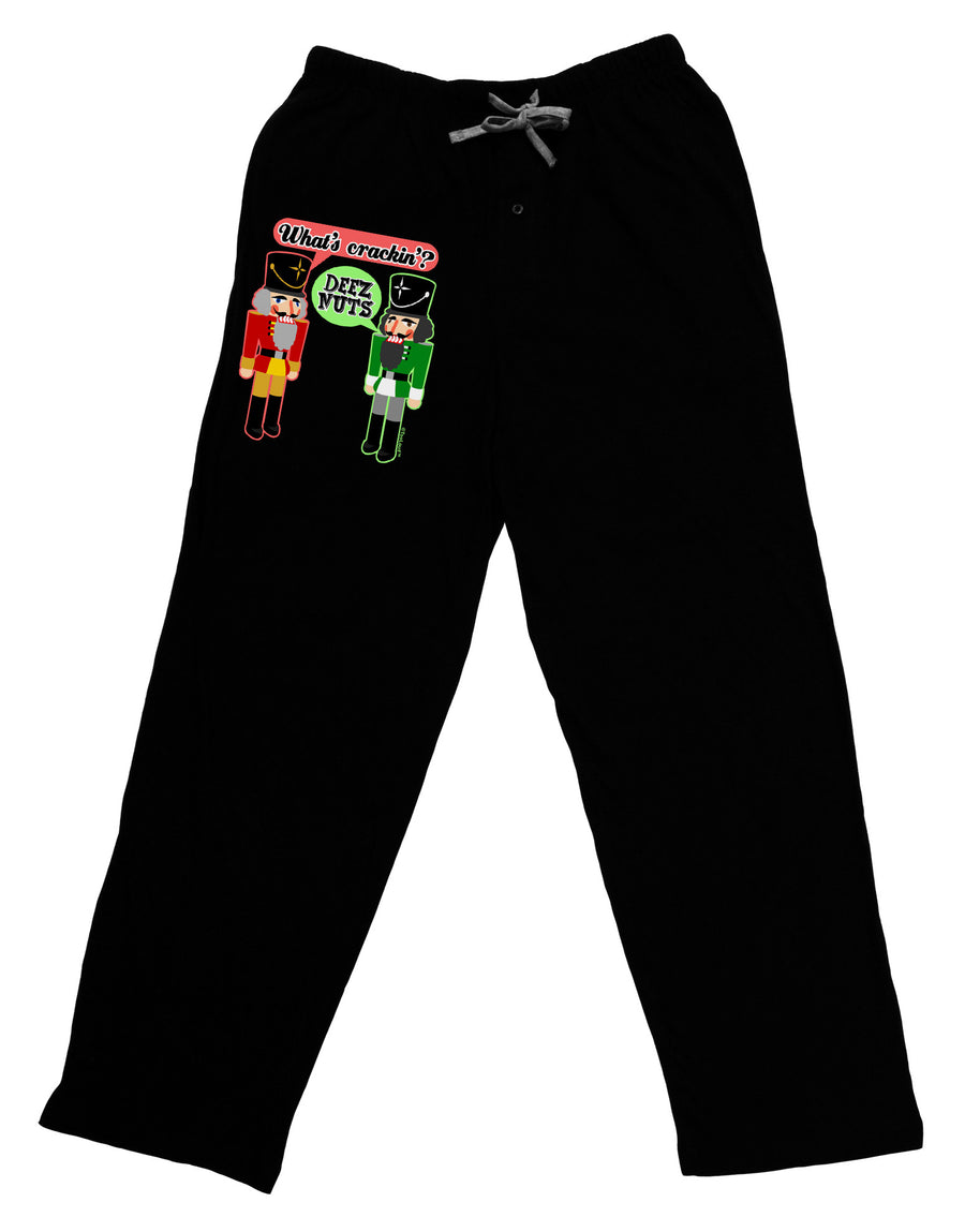 Whats Crackin - Deez Nuts Adult Lounge Pants by-Lounge Pants-TooLoud-Black-Small-Davson Sales