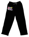 PLUR Distressed Text Relaxed Adult Lounge Pants-Lounge Pants-TooLoud-Black-Small-Davson Sales