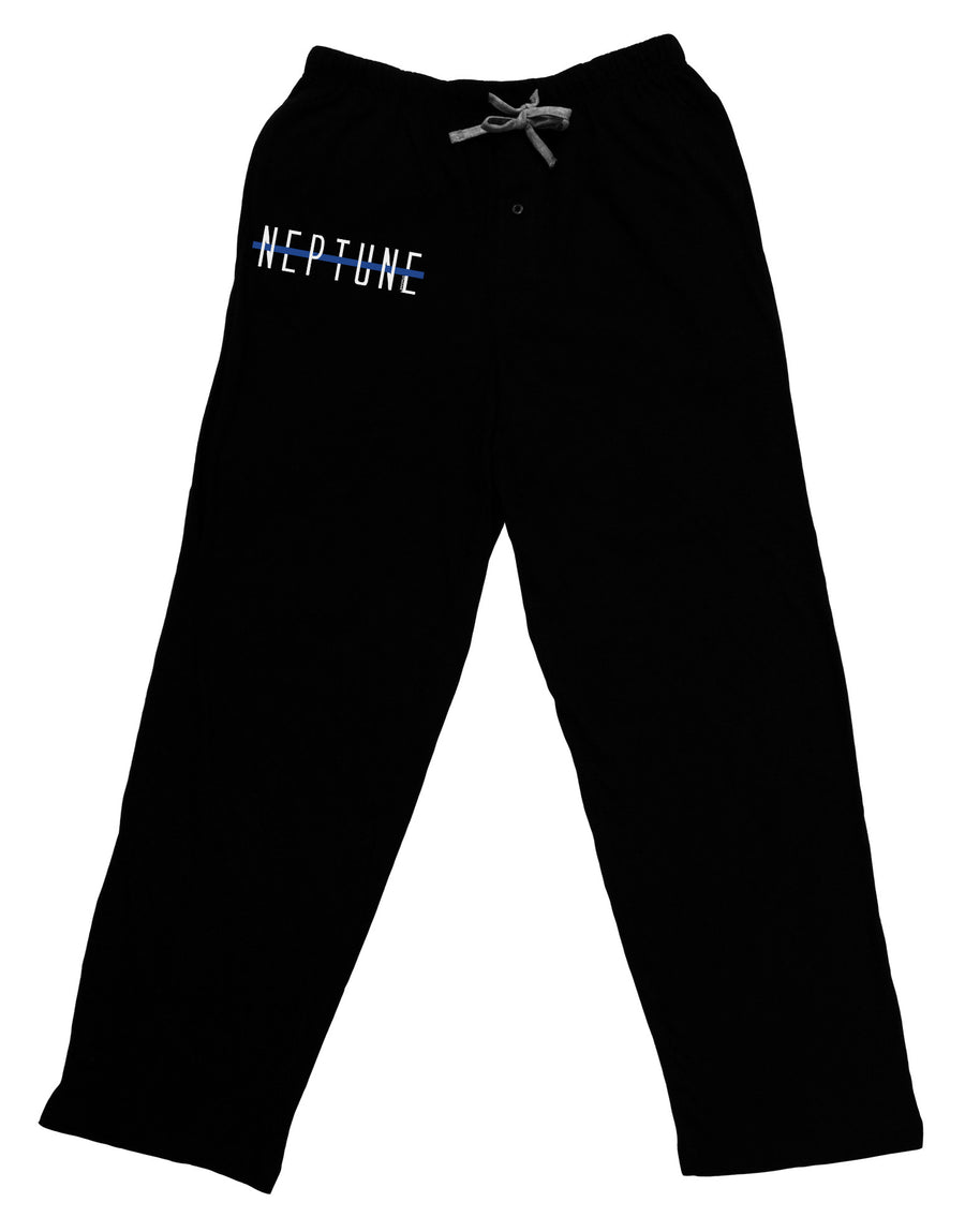 Planet Neptune Text Only Dark Adult Lounge Pants-Lounge Pants-TooLoud-Black-Small-Davson Sales