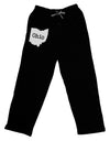 Ohio - United States Shape Adult Lounge Pants - Black by TooLoud-Lounge Pants-TooLoud-Black-Small-Davson Sales