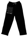 Let It Snow Text Snowflakes - Christmas Adult Lounge Pants - Black-Lounge Pants-TooLoud-Black-Small-Davson Sales