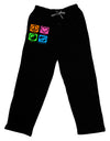 PLUR Squares Color Relaxed Adult Lounge Pants-Lounge Pants-TooLoud-Black-Small-Davson Sales