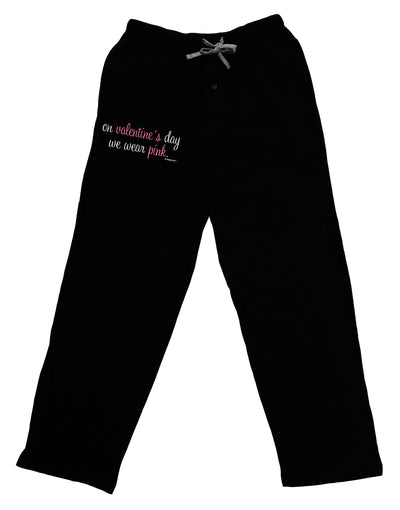 On Valentine's Day We Wear Pink Adult Lounge Shorts - Red or Black by TooLoud-Lounge Shorts-TooLoud-Black-Small-Davson Sales