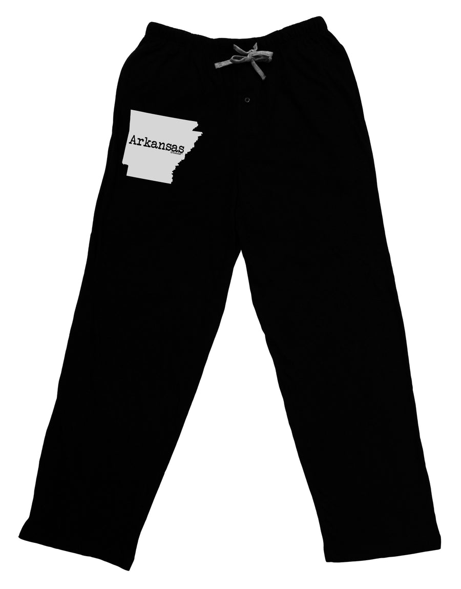 Arkansas - United States Shape Adult Lounge Pants - Black by TooLoud-Lounge Pants-TooLoud-Black-Small-Davson Sales