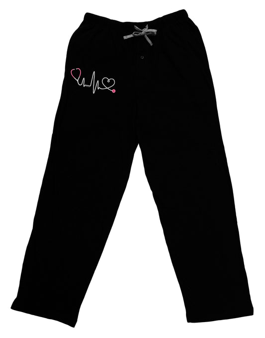 Stethoscope Heartbeat Adult Lounge Pants-Lounge Pants-TooLoud-Black-Small-Davson Sales