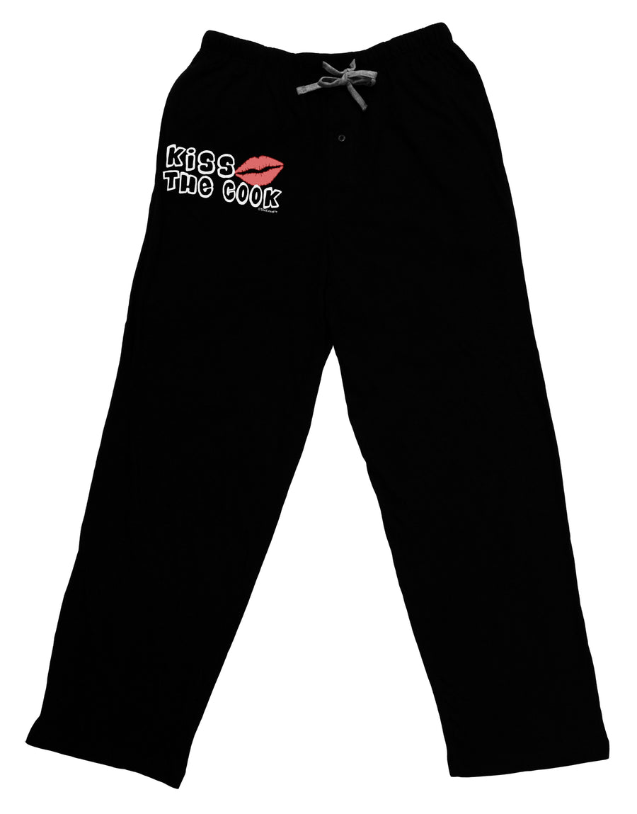 Kiss the Cook With Lips Adult Lounge Pants - Black by TooLoud-Lounge Pants-TooLoud-Black-Small-Davson Sales