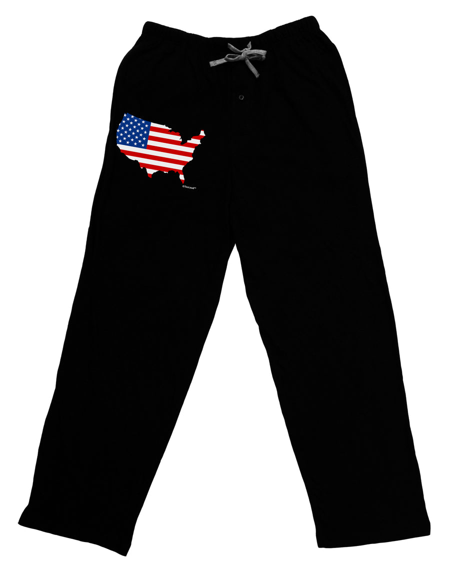 United States Cutout - American Flag Design Adult Lounge Pants by TooLoud-Lounge Pants-TooLoud-Black-Small-Davson Sales