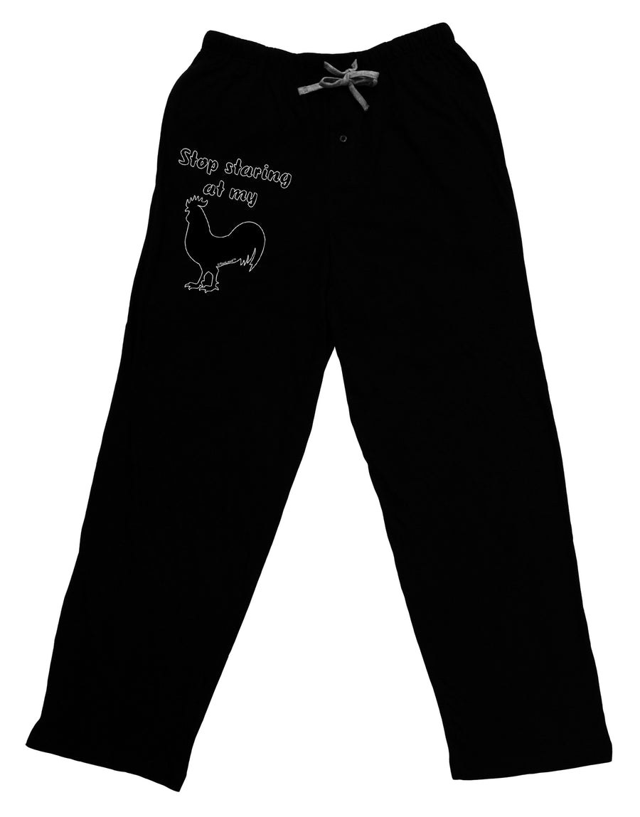 Stop Staring At My Rooster - Design Adult Lounge Pants - Black by TooLoud-Lounge Pants-TooLoud-Black-Small-Davson Sales