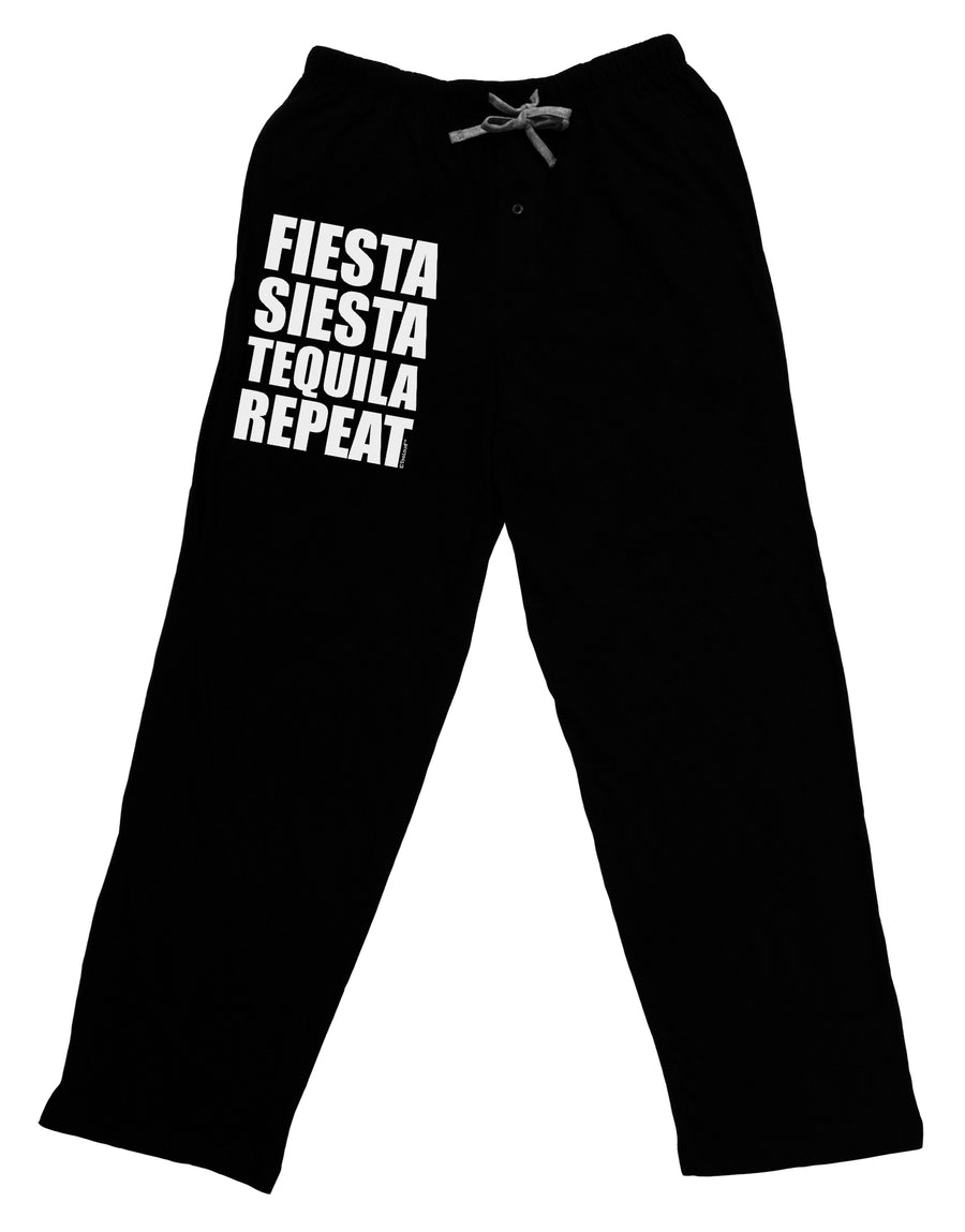 Fiesta Siesta Tequila Repeat Adult Lounge Pants by TooLoud-Lounge Pants-TooLoud-Black-Small-Davson Sales