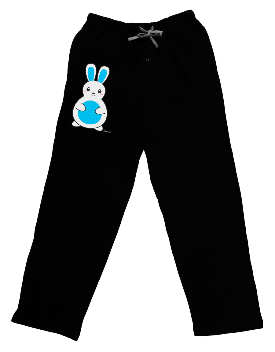 Cute Easter Bunny - Blue Adult Lounge Shorts - Red or Black by TooLoud-Lounge Shorts-TooLoud-Black-Small-Davson Sales