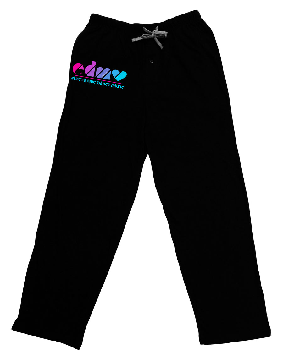 EDM Heart Relaxed Adult Lounge Pants-Lounge Pants-TooLoud-Black-Small-Davson Sales