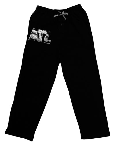 ATL Atlanta Text Adult Lounge Shorts by TooLoud-Lounge Shorts-TooLoud-Black-Small-Davson Sales