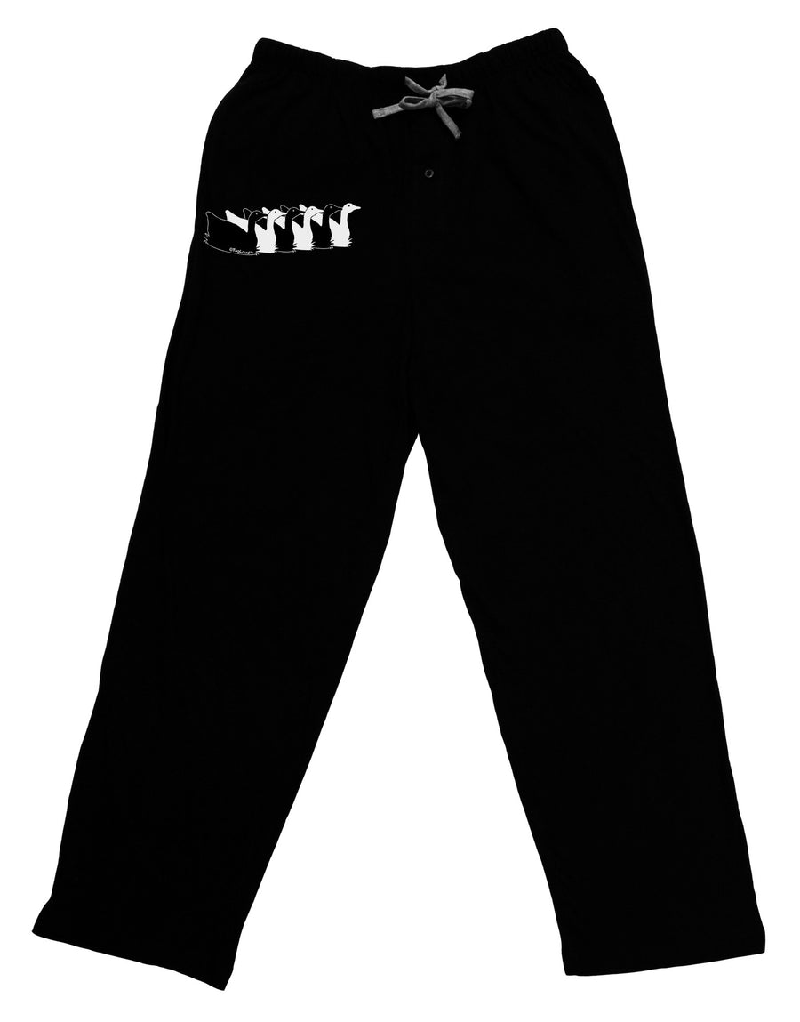 Six Geese A laying Adult Lounge Pants-Lounge Pants-TooLoud-Black-Small-Davson Sales