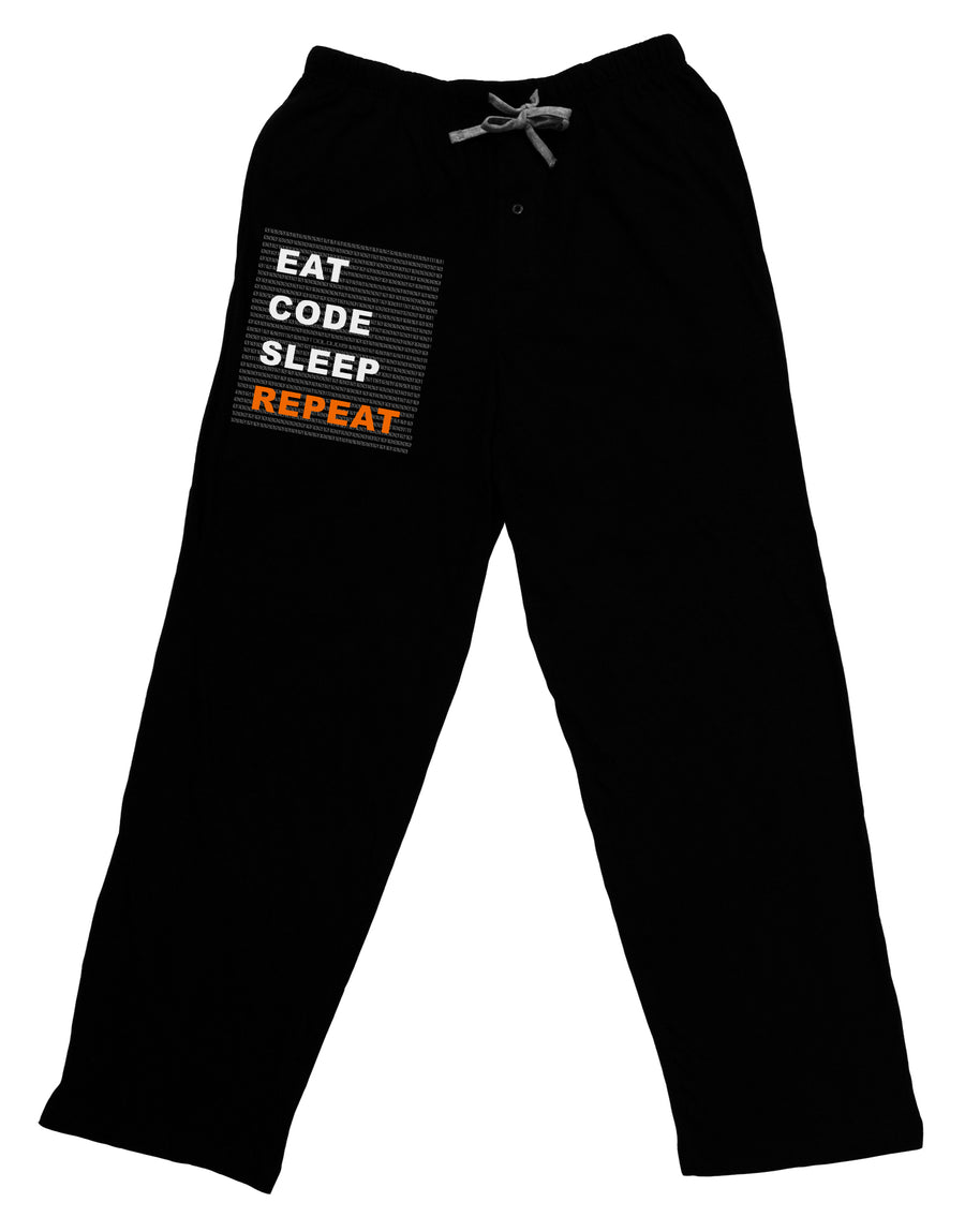 Eat Sleep Code Repeat Adult Lounge Pants by TooLoud-Lounge Pants-TooLoud-Black-Small-Davson Sales