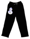 Cute Snowman With Hat and Scarf Christmas Adult Lounge Pants - Black-Lounge Pants-TooLoud-Black-Small-Davson Sales