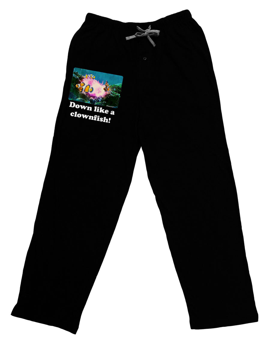 Down Like A Clownfish Adult Lounge Pants-Lounge Pants-TooLoud-Black-Small-Davson Sales