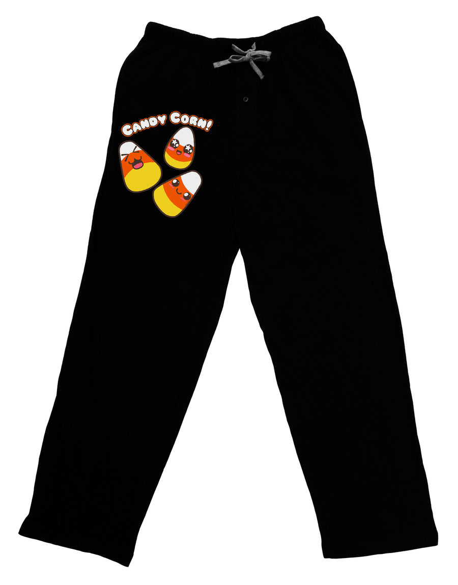 Cute Kawaii Candy Corn Halloween Adult Lounge Pants - Black by TooLoud-TooLoud-Black-Small-Davson Sales