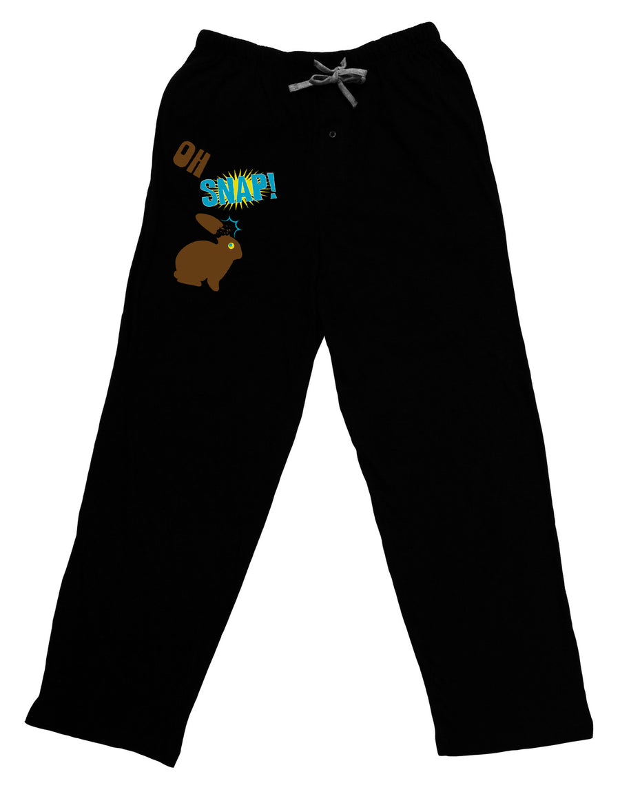 Oh Snap Chocolate Easter Bunny Adult Lounge Pants - Black-Lounge Pants-TooLoud-Black-Small-Davson Sales