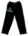 Be Proud Gay Pride - Rainbow Hearts Adult Lounge Pants - Black by TooLoud-Lounge Pants-TooLoud-Black-Small-Davson Sales