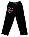 Mom Heart Design - Pink Adult Lounge Pants by TooLoud-Lounge Pants-TooLoud-Black-Small-Davson Sales