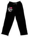 I Love House Pink Relaxed Adult Lounge Pants-Lounge Pants-TooLoud-Black-Small-Davson Sales