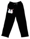 Cute Snowman and Snowwoman Couple Adult Lounge Pants - Black by TooLoud-Lounge Pants-TooLoud-Black-Small-Davson Sales