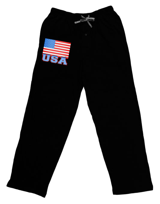 USA Flag Adult Lounge Pants by TooLoud-Lounge Pants-TooLoud-Black-Small-Davson Sales