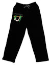 Anaconda Design Green Text Adult Lounge Pants - Black-Lounge Pants-TooLoud-Black-Small-Davson Sales