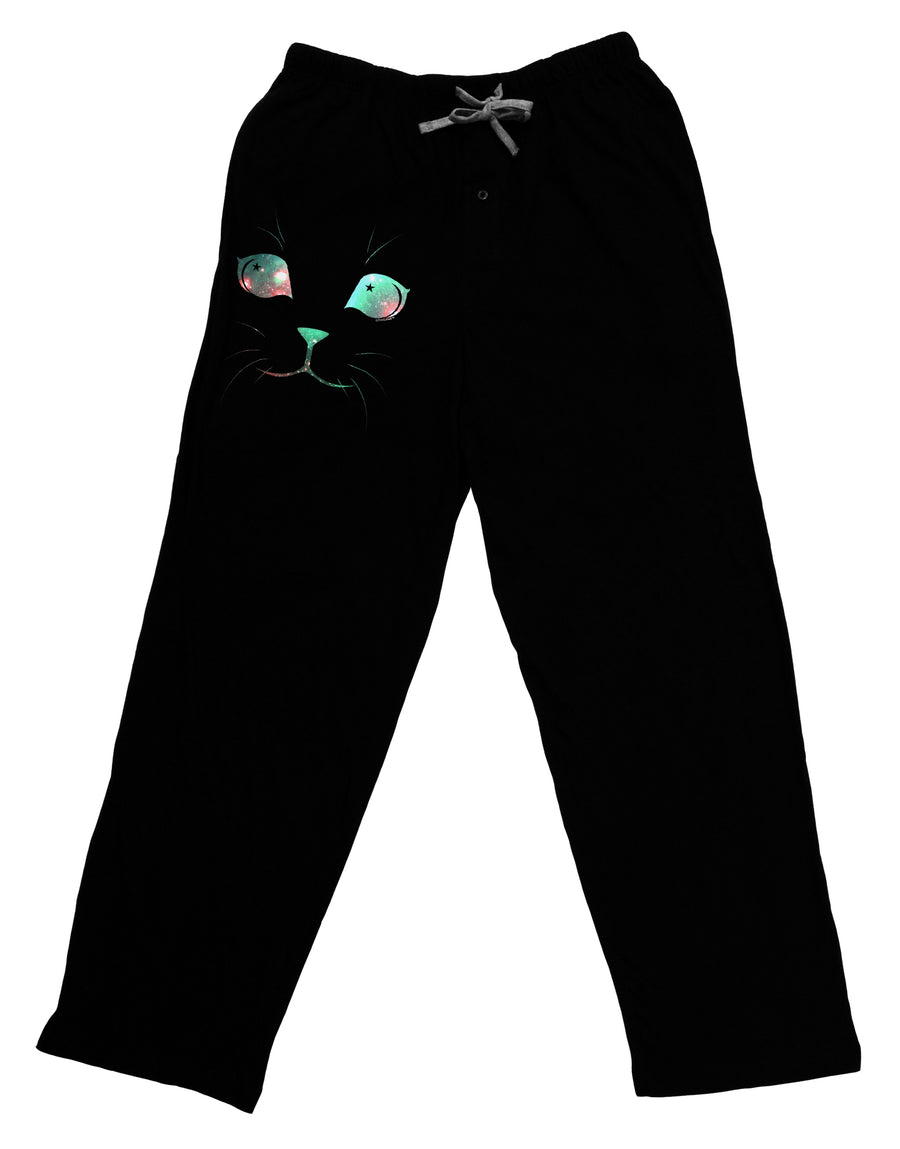Adorable Space Cat Relaxed Fit Adult Lounge Pants by-Lounge Pants-TooLoud-Black-Small-Davson Sales