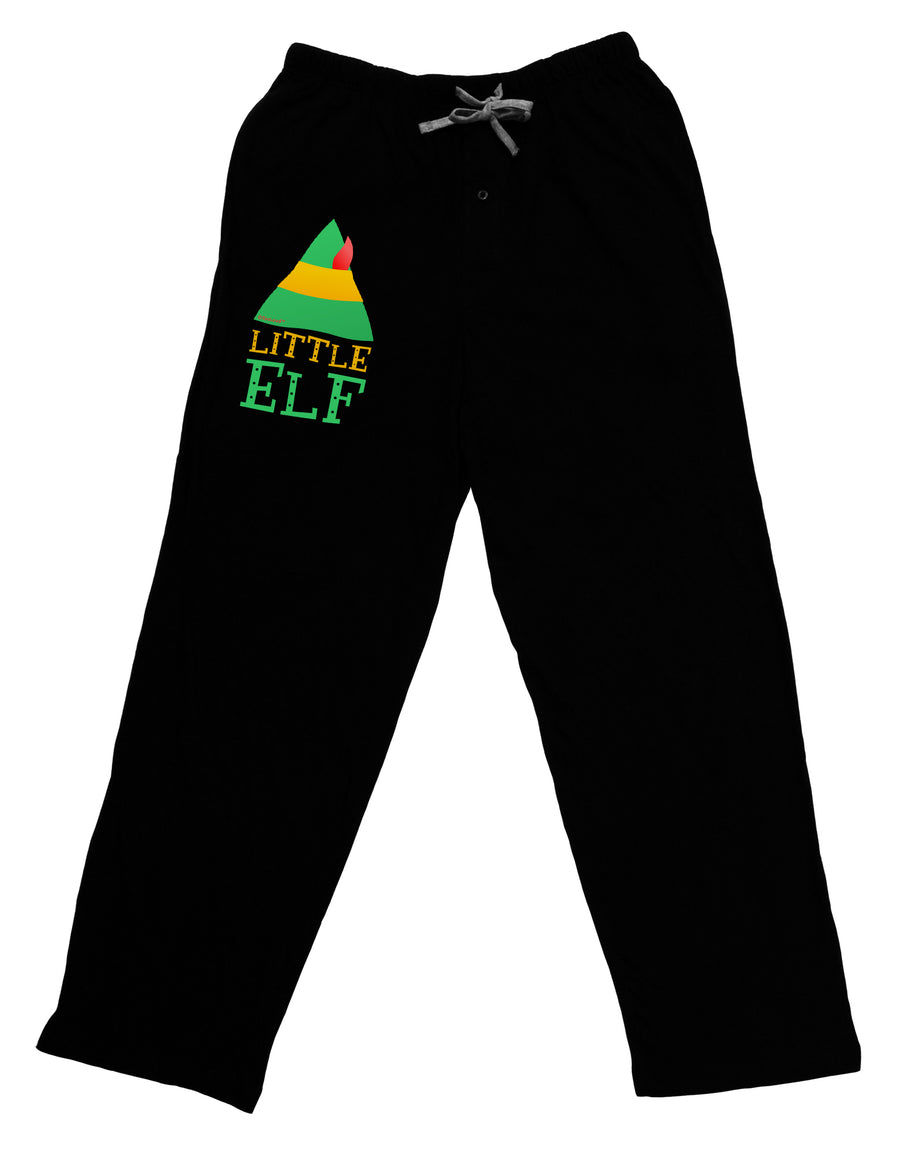 Matching Christmas Design - Elf Family - Little Elf Adult Lounge Pants - Black by TooLoud-Lounge Pants-TooLoud-Black-Small-Davson Sales