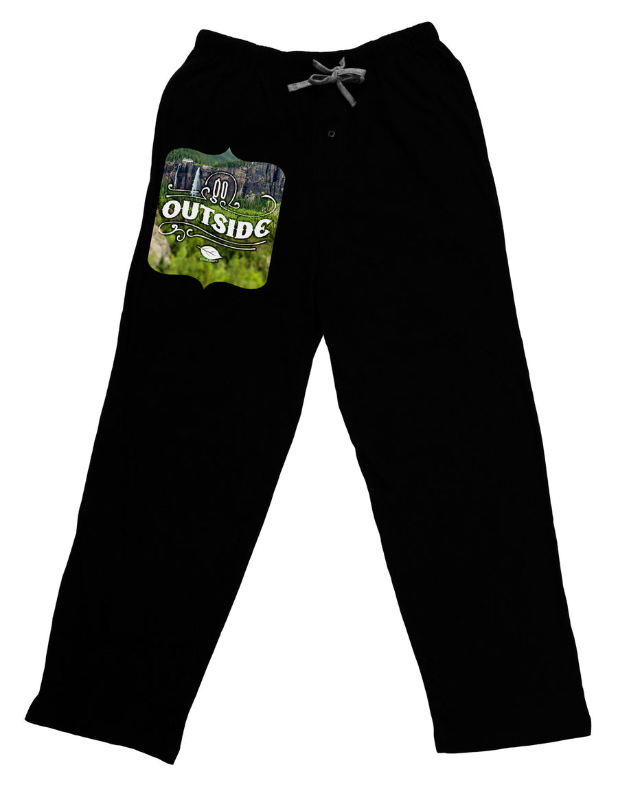 Go Outside - Beautiful Cliffs Adult Lounge Pants by-Lounge Pants-TooLoud-Black-Small-Davson Sales