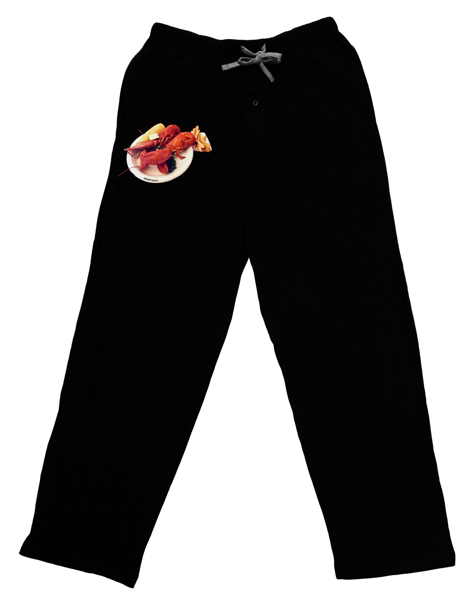 Lobster Plate Adult Lounge Pants-Lounge Pants-TooLoud-Black-Small-Davson Sales