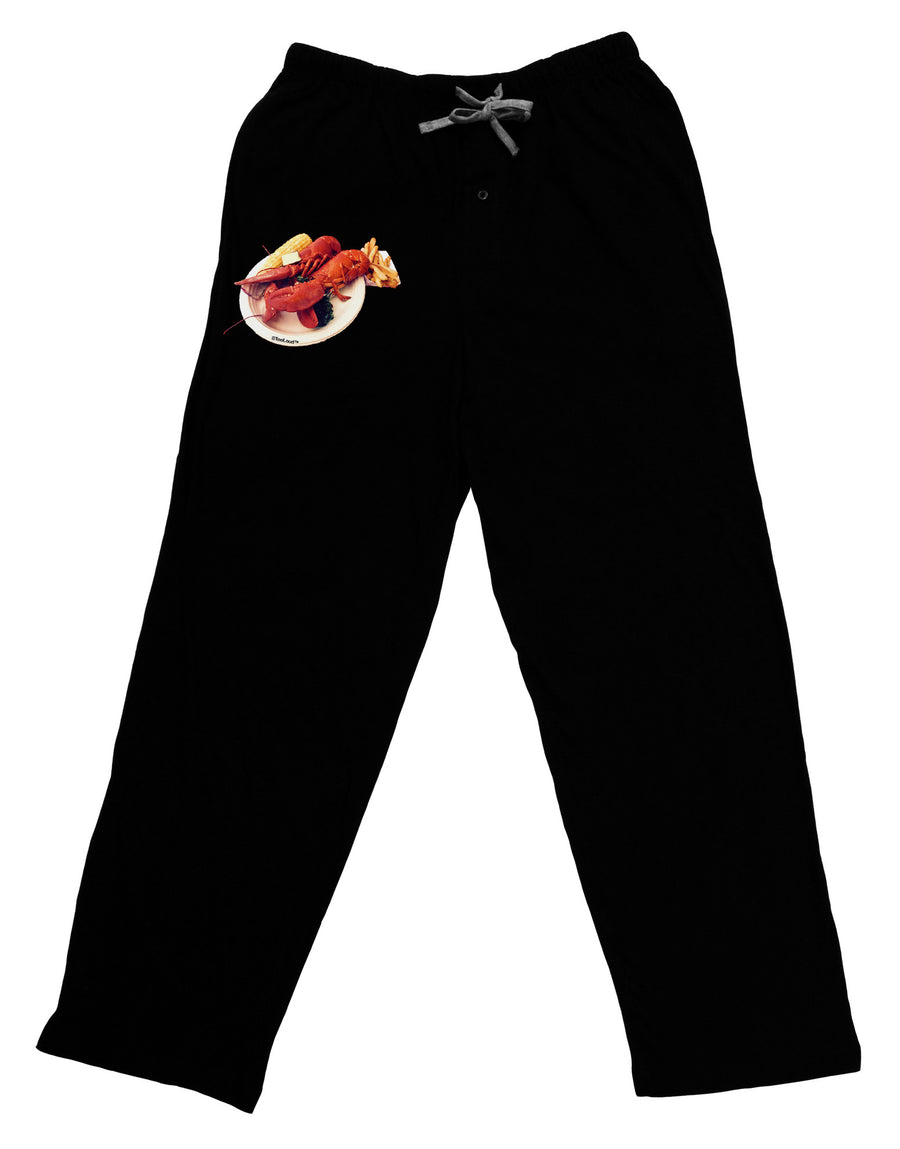 Lobster Plate Adult Lounge Pants-Lounge Pants-TooLoud-Black-Small-Davson Sales