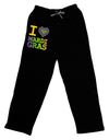 I Love Heart Mardi Gras Adult Lounge Pants - Black-Lounge Pants-TooLoud-Black-Small-Davson Sales