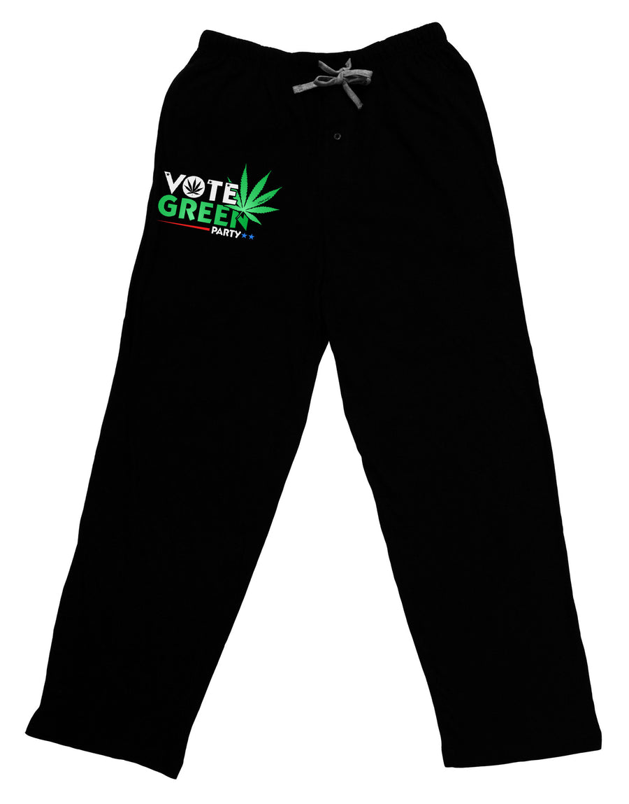 Vote Green Party - Marijuana Adult Lounge Pants-Lounge Pants-TooLoud-Black-Small-Davson Sales