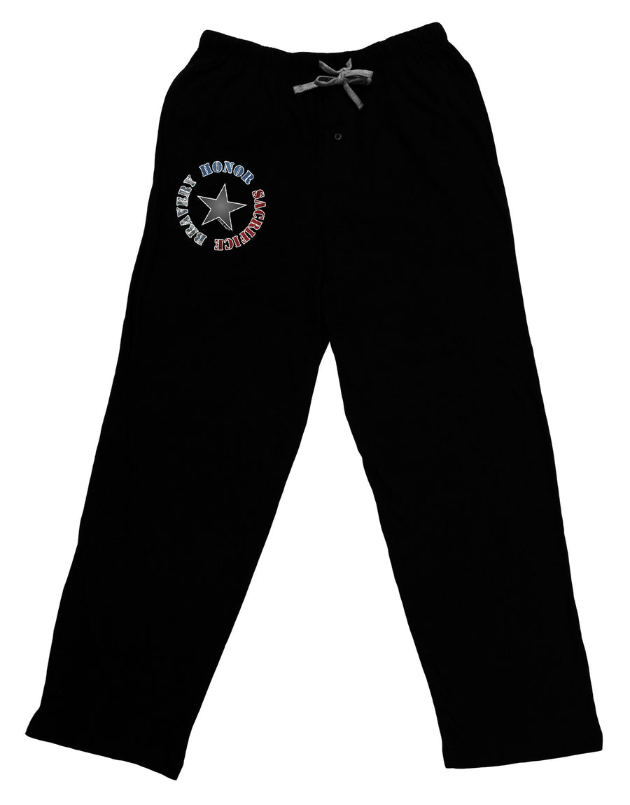 Honor Sacrifice Bravery Adult Lounge Pants by TooLoud-Lounge Pants-TooLoud-Black-Small-Davson Sales