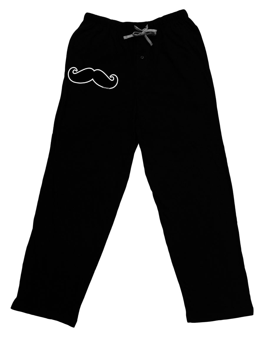 Big Fancy Mustache Adult Lounge Pants - Black-Lounge Pants-TooLoud-Black-Small-Davson Sales