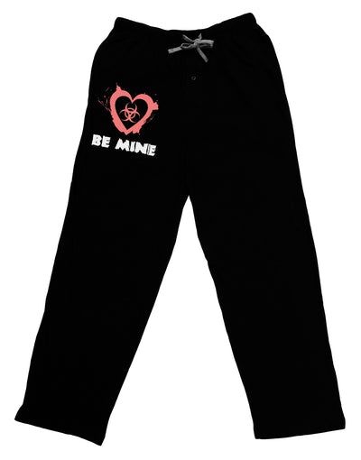 Be Mine - Bio Hazard Heart Adult Lounge Shorts - Red or Black by TooLoud-Lounge Shorts-TooLoud-Black-Small-Davson Sales