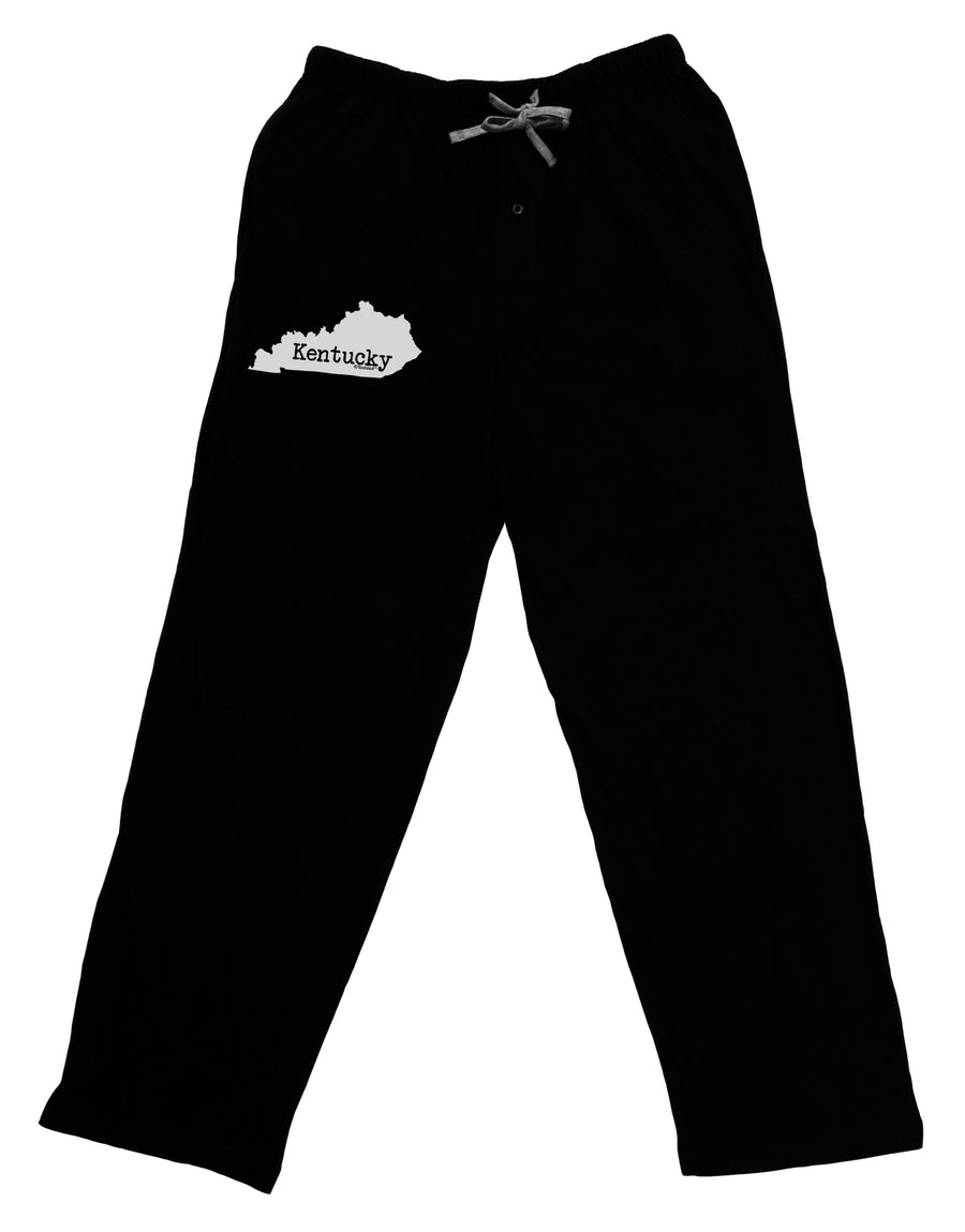 Kentucky - United States Shape Adult Lounge Pants - Black by TooLoud-Lounge Pants-TooLoud-Black-Small-Davson Sales