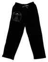 TooLoud Vitruvian Man Drawing Adult Lounge Pants-Lounge Pants-TooLoud-Black-Small-Davson Sales