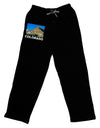 Colorado Snowy Mountains Text Relaxed Adult Lounge Pants-Lounge Pants-TooLoud-Black-Small-Davson Sales