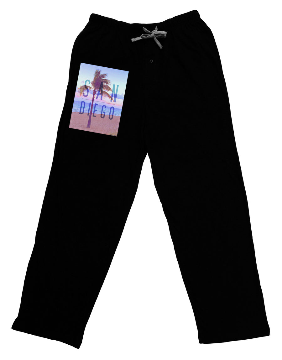 San Diego Beach Filter Adult Lounge Pants-Lounge Pants-TooLoud-Black-Small-Davson Sales